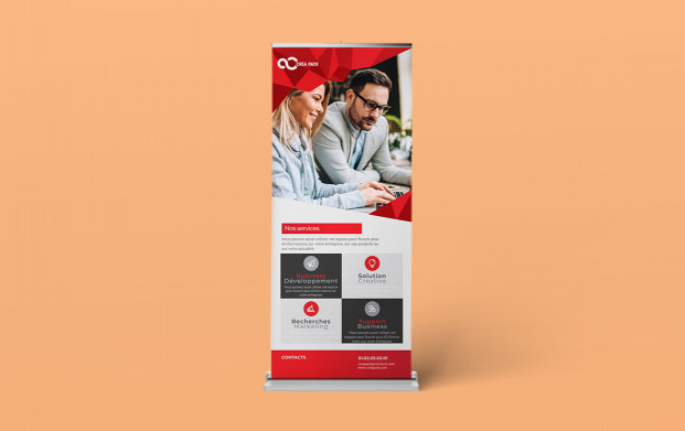 Roll-up haut de gamme avec structure élégante