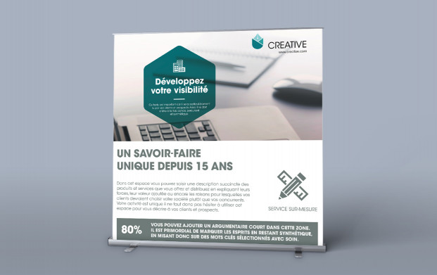 Roll-up géant pour une visibilité maximale